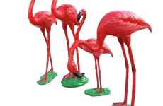 Mô hình composite chim hồng hạc trang trí cảnh quan H850