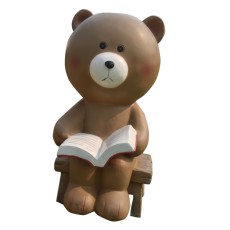 Mô hình composite gấu nâu đọc sách H2000mm