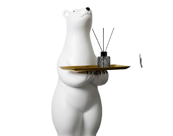 Mô hình gấu trắng composite H1300mm