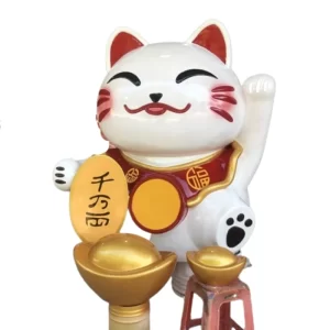 mo hinh composite meo than tai trang tri tet 52963